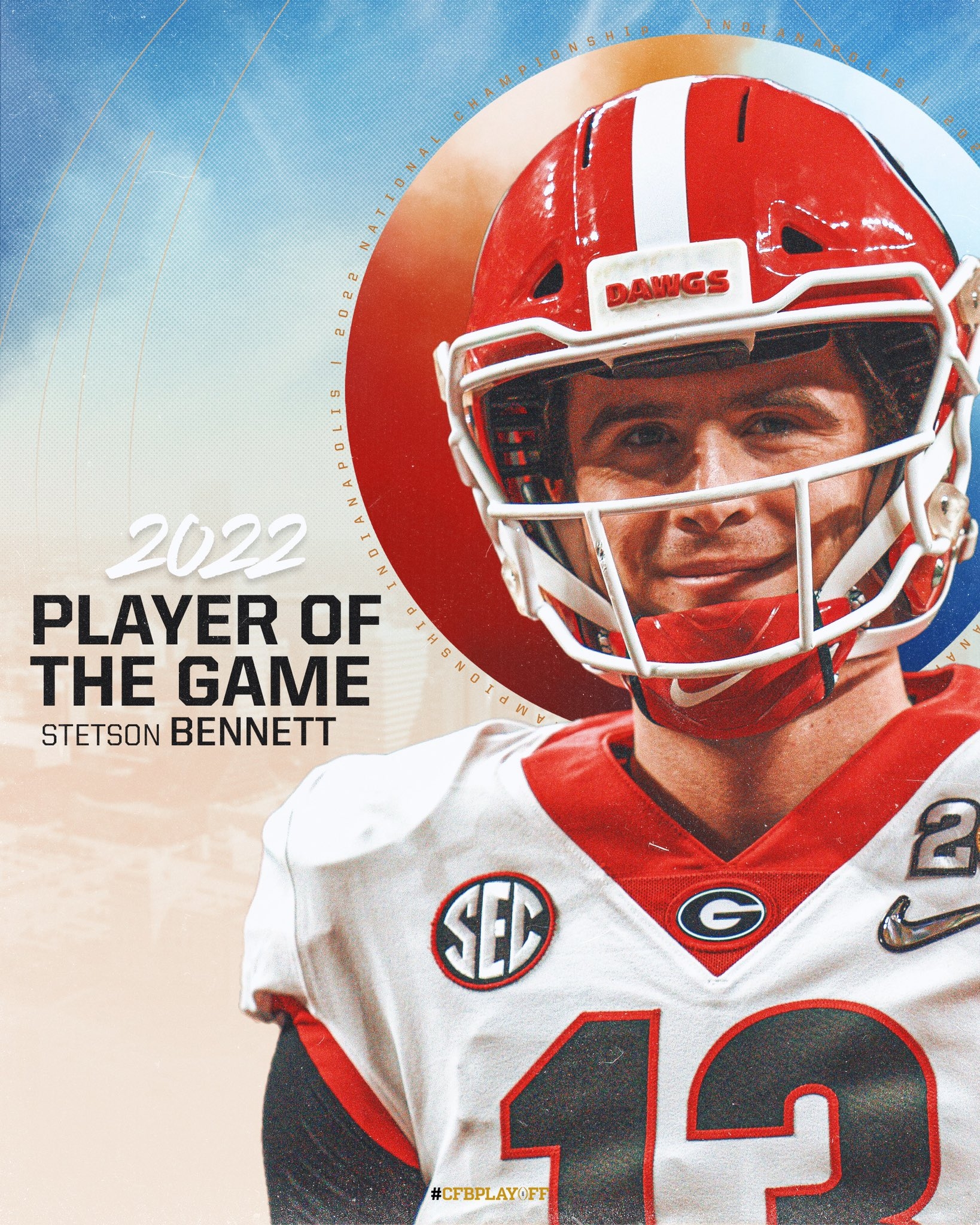 1640x2050 College Football Playoff Offensive Player of the Game. Stetson Bennett. #GoDawgs x #cfbplayoff, Phone