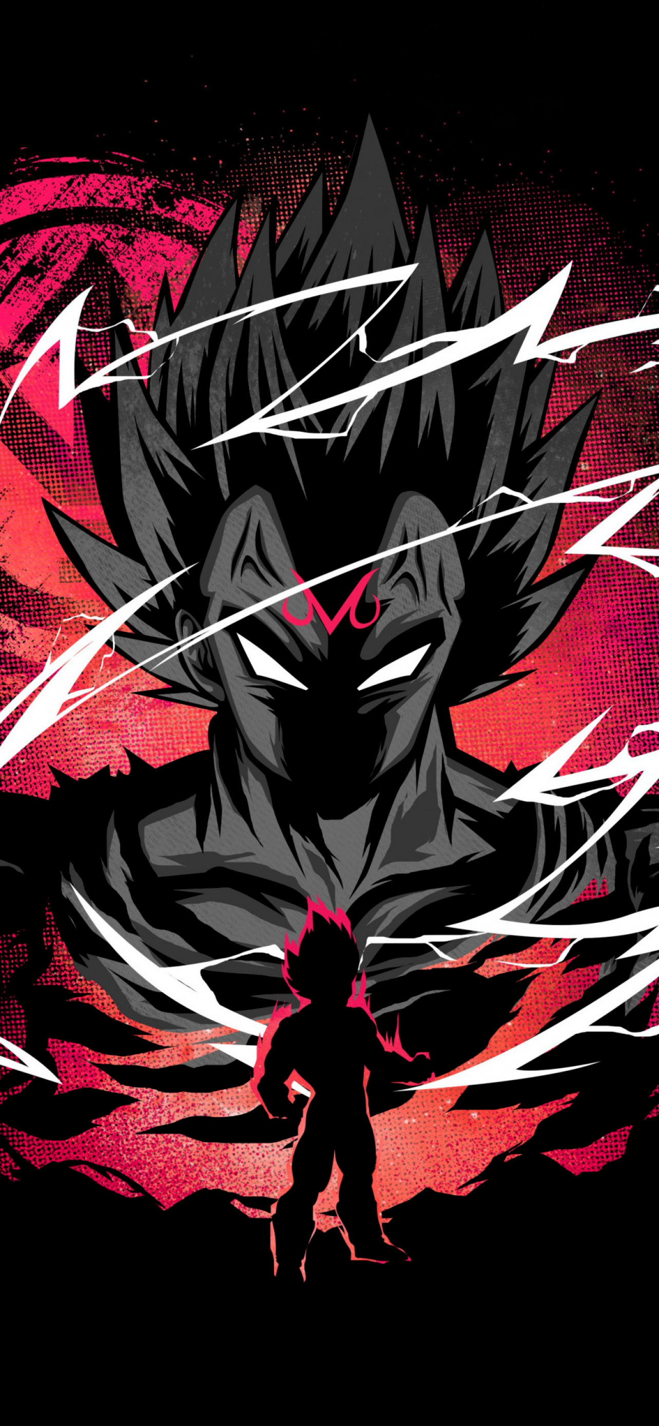 1290x2780 Vegeta Wallpaper 4K, Dragon Ball Super, Phone