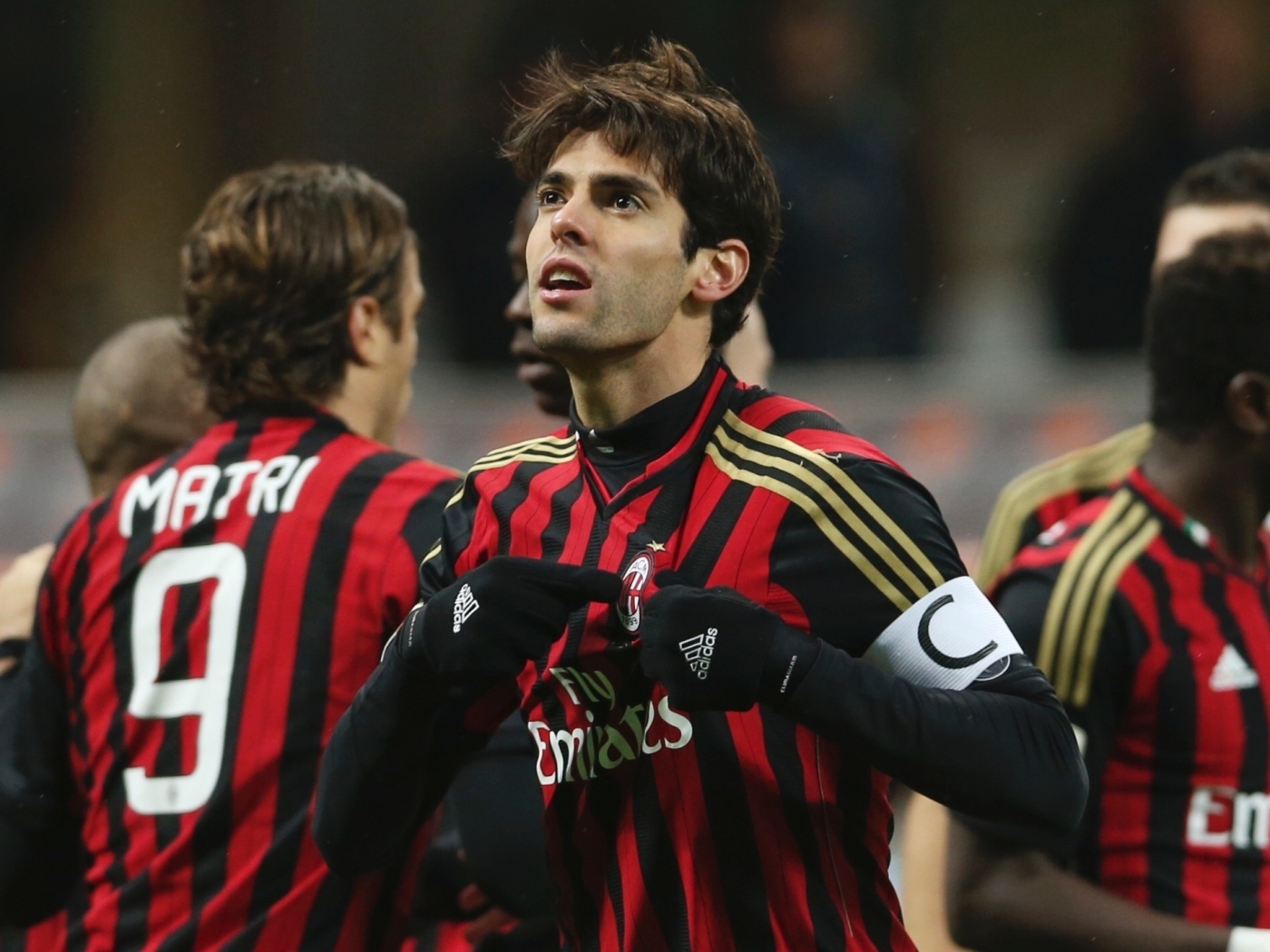 1400x1050 Milan Kaka and his teammates Desktop wallpaper, Desktop