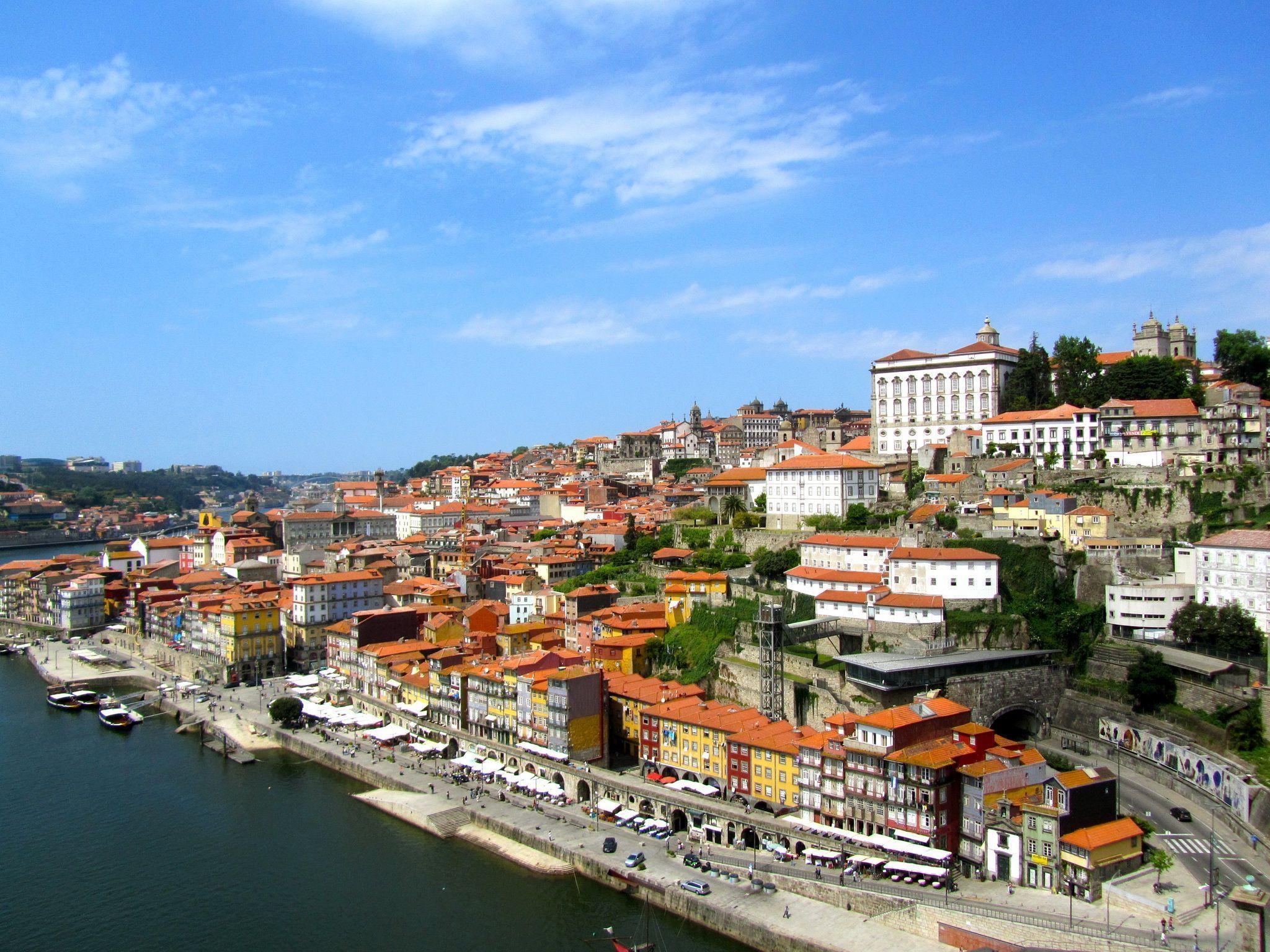 2050x1540 Wallpaper Portugal Houses Sky Porto Cities download photo, Desktop