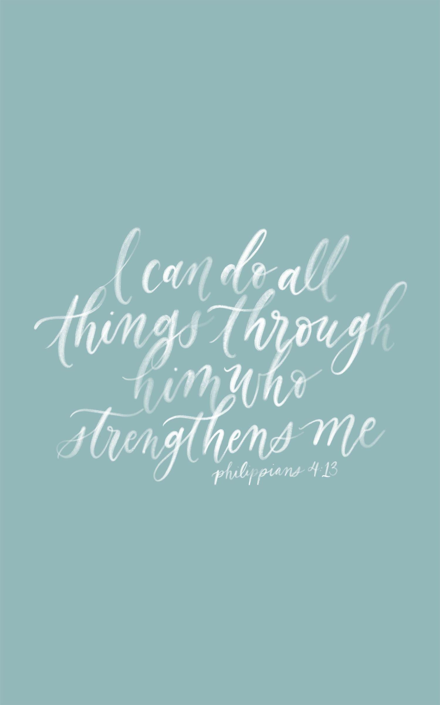 1500x2400 Philippians 4: calligraphy quote, handlettering bible verse, Phone