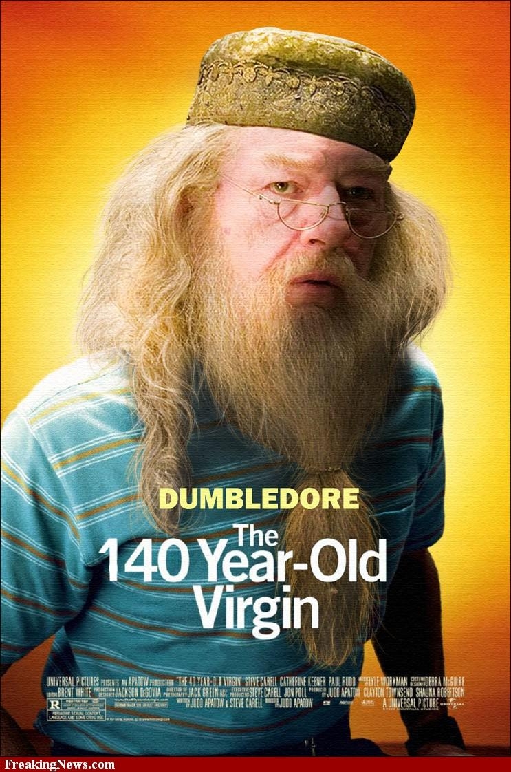 750x1130 DUMBLEDORE THE 40 YR OLD VIRGIN Potter Fan Art, Phone