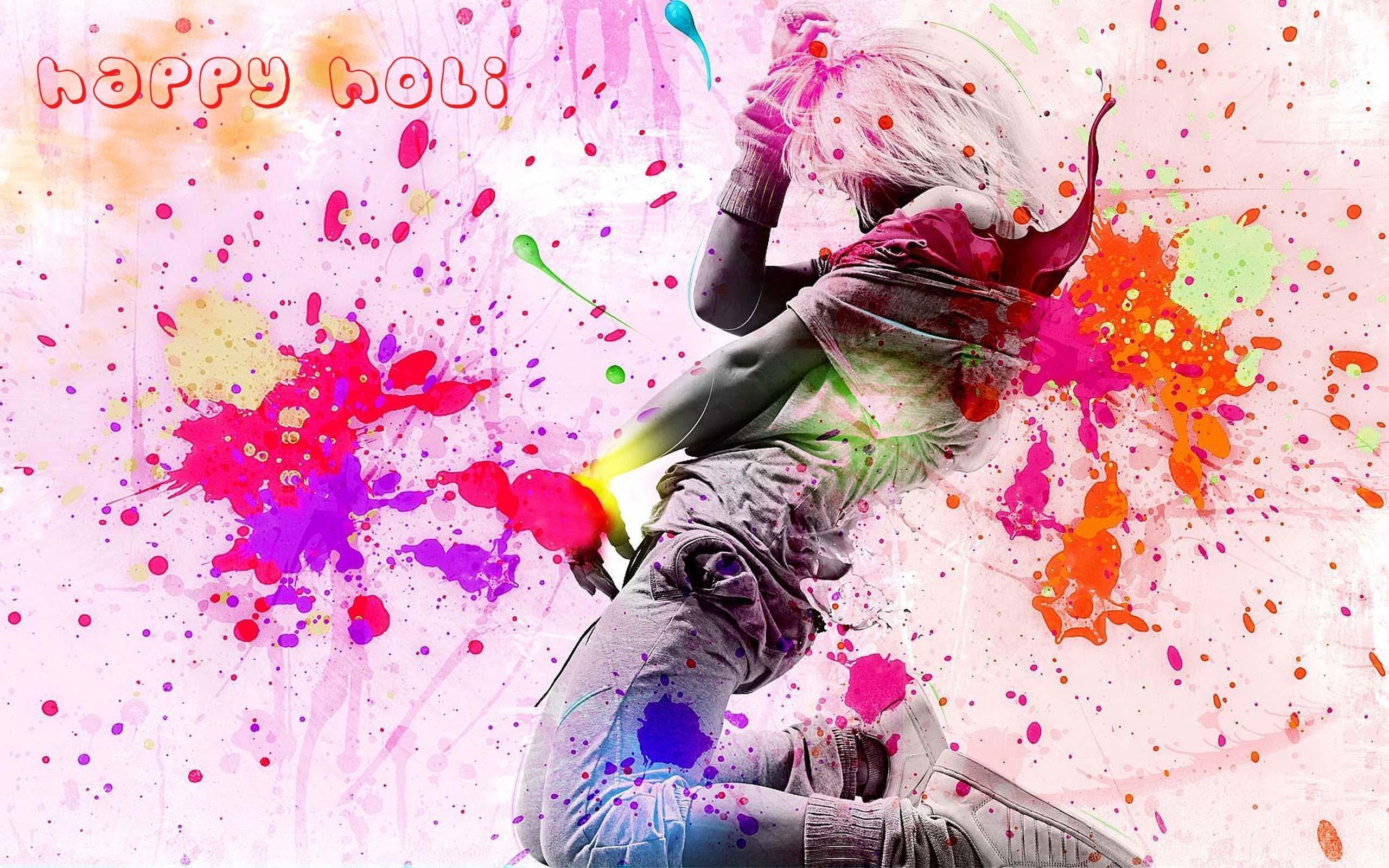 2560x1600 Happy Holi HD Colorful Wallpaper, Desktop