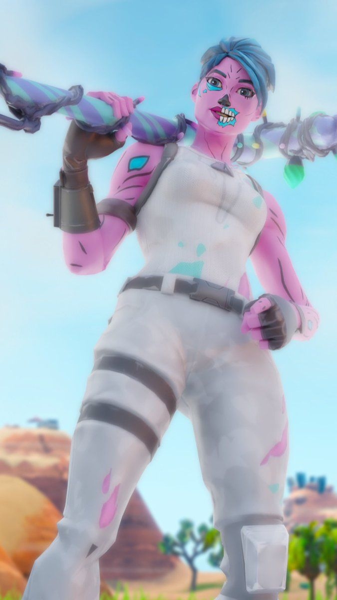 680x1200 Fortnite Wallpaper Ghoul Trooper Pink, Phone