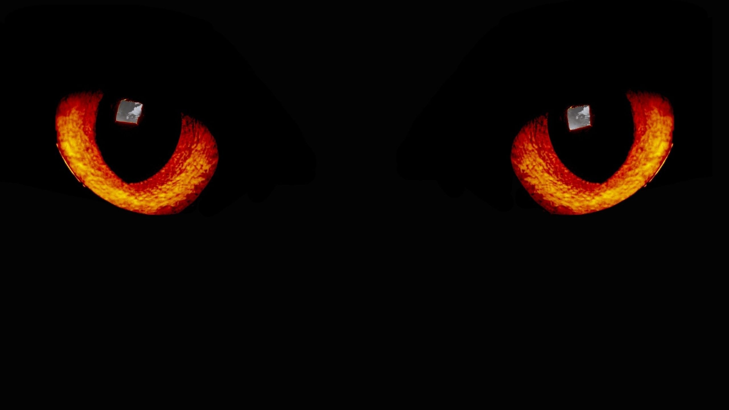 2560x1440 Download Wallpaper, Download  eyes black dark red night cats littleteufel black background 1920x1080 wallpape. Eye black, Black background, Art history, Desktop