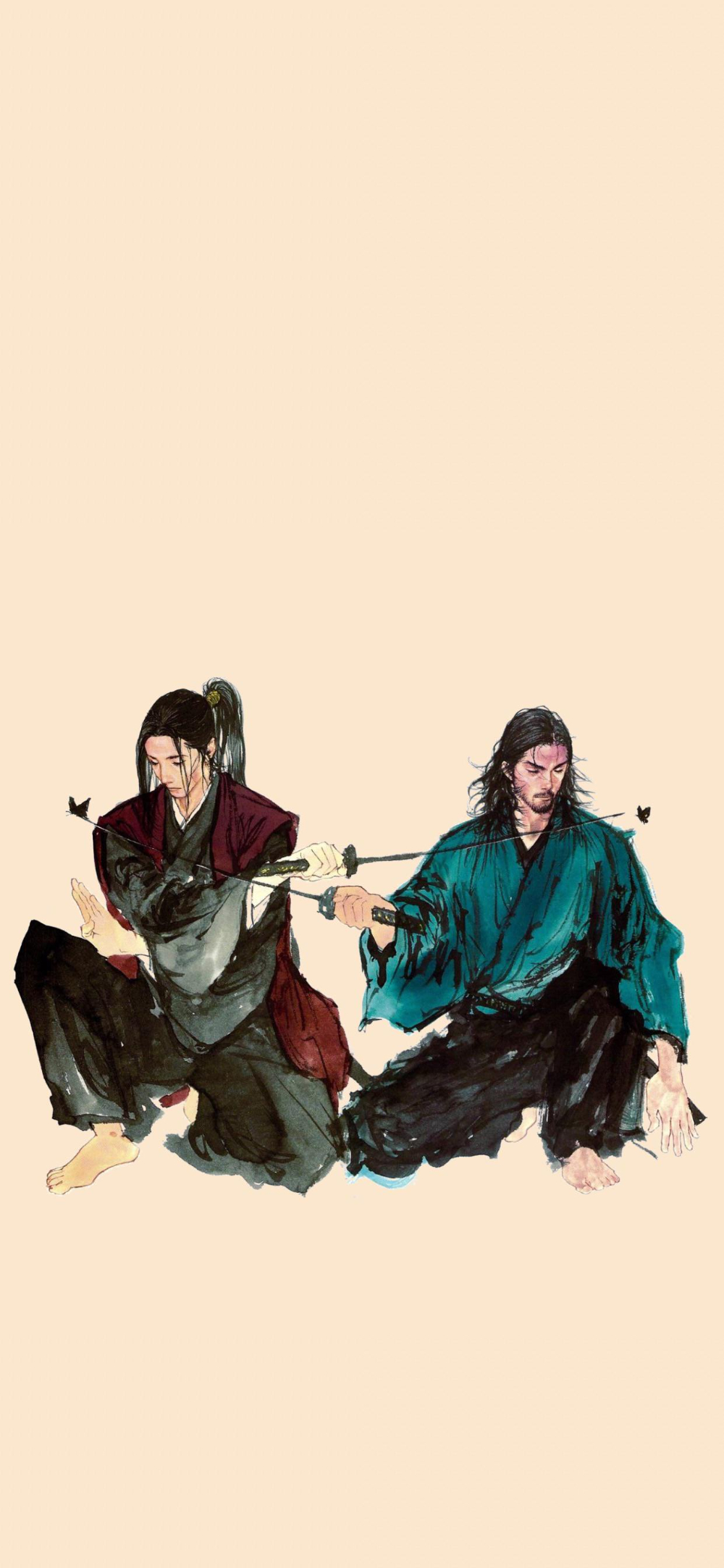 1000x2170 Made an iPhone version of this wallpaper, vagabondmanga. Vagabond manga, Miyamoto musashi vagabond wallpaper, Miyamoto musashi, Phone