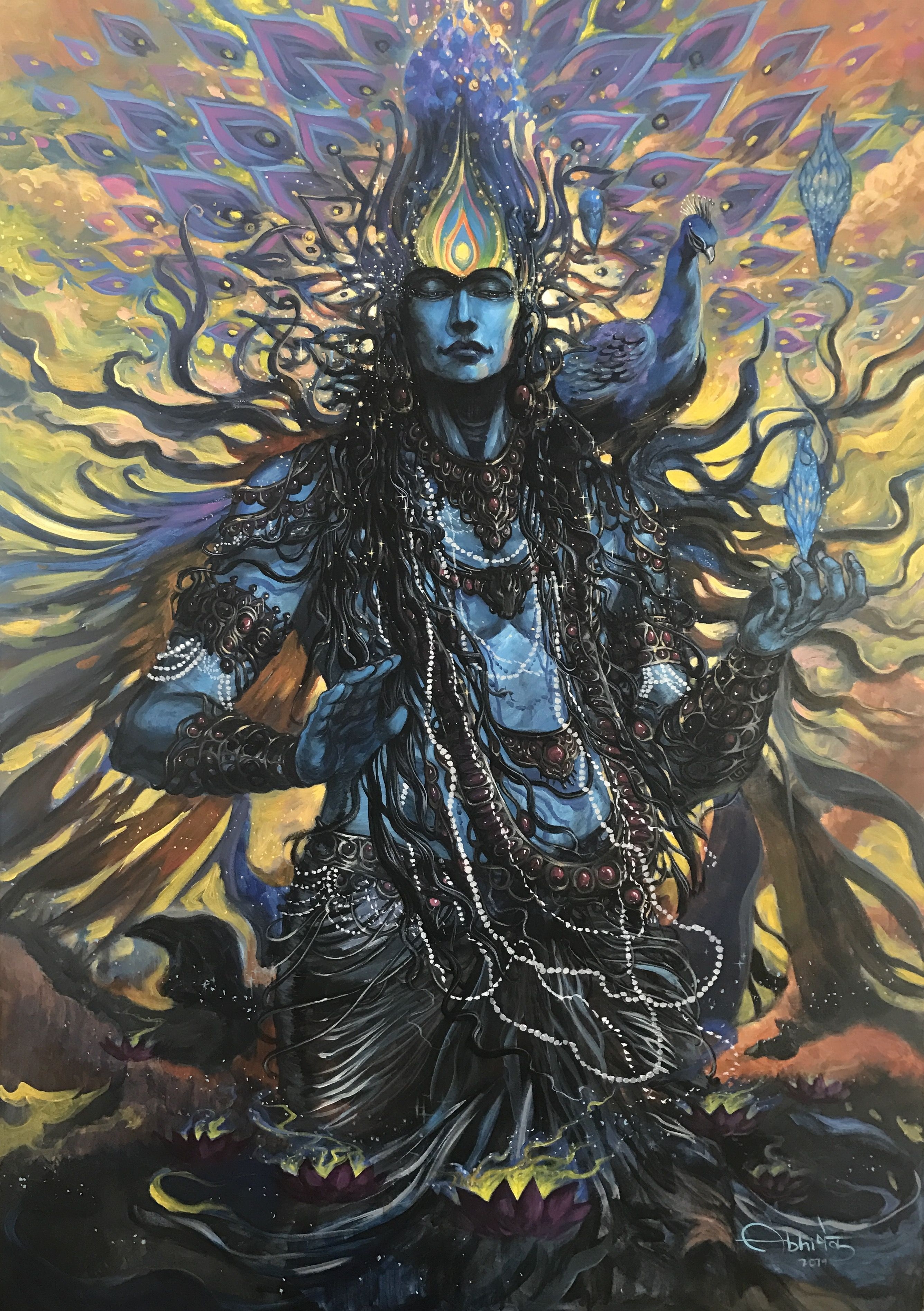 2680x3790 An amalgamation between the roopas of Shiva and Krishna. Rudra, Phone