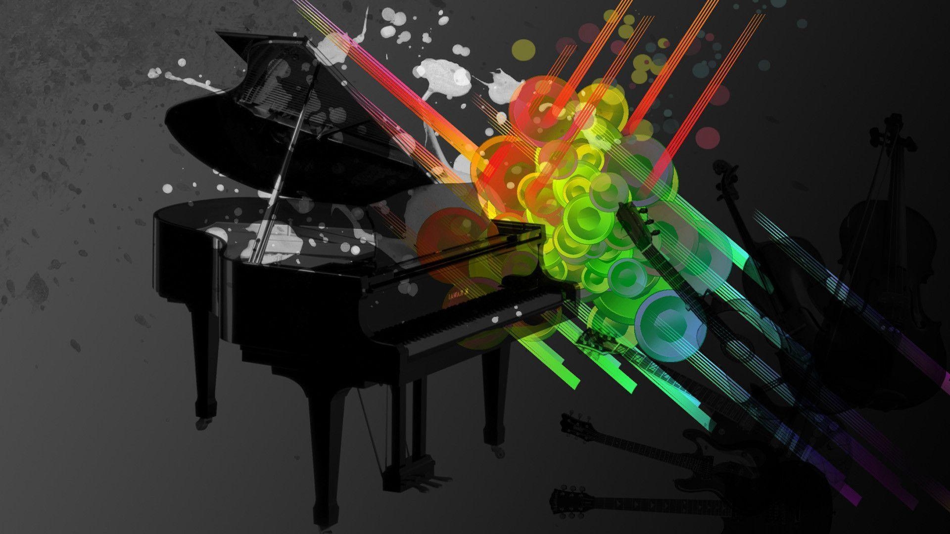 1920x1080 Colorful Piano Wallpaper HD Image 3 HD Wallpaper. lzamgs, Desktop