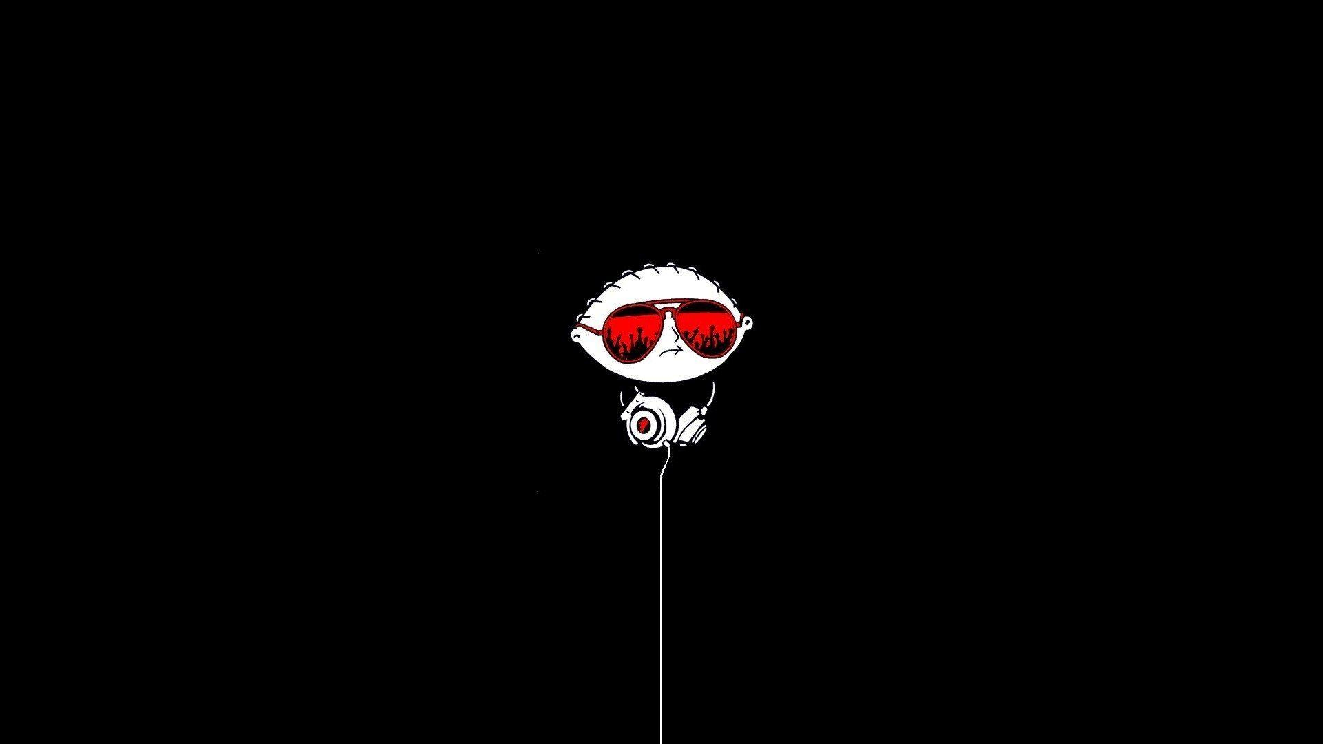 1920x1080 Black Children Dark DJ Family Guy Funny Glasses Minimalistic, Desktop