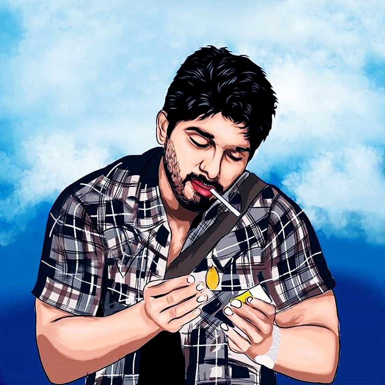 1280x1280 Allu Arjun wallpaper, Phone