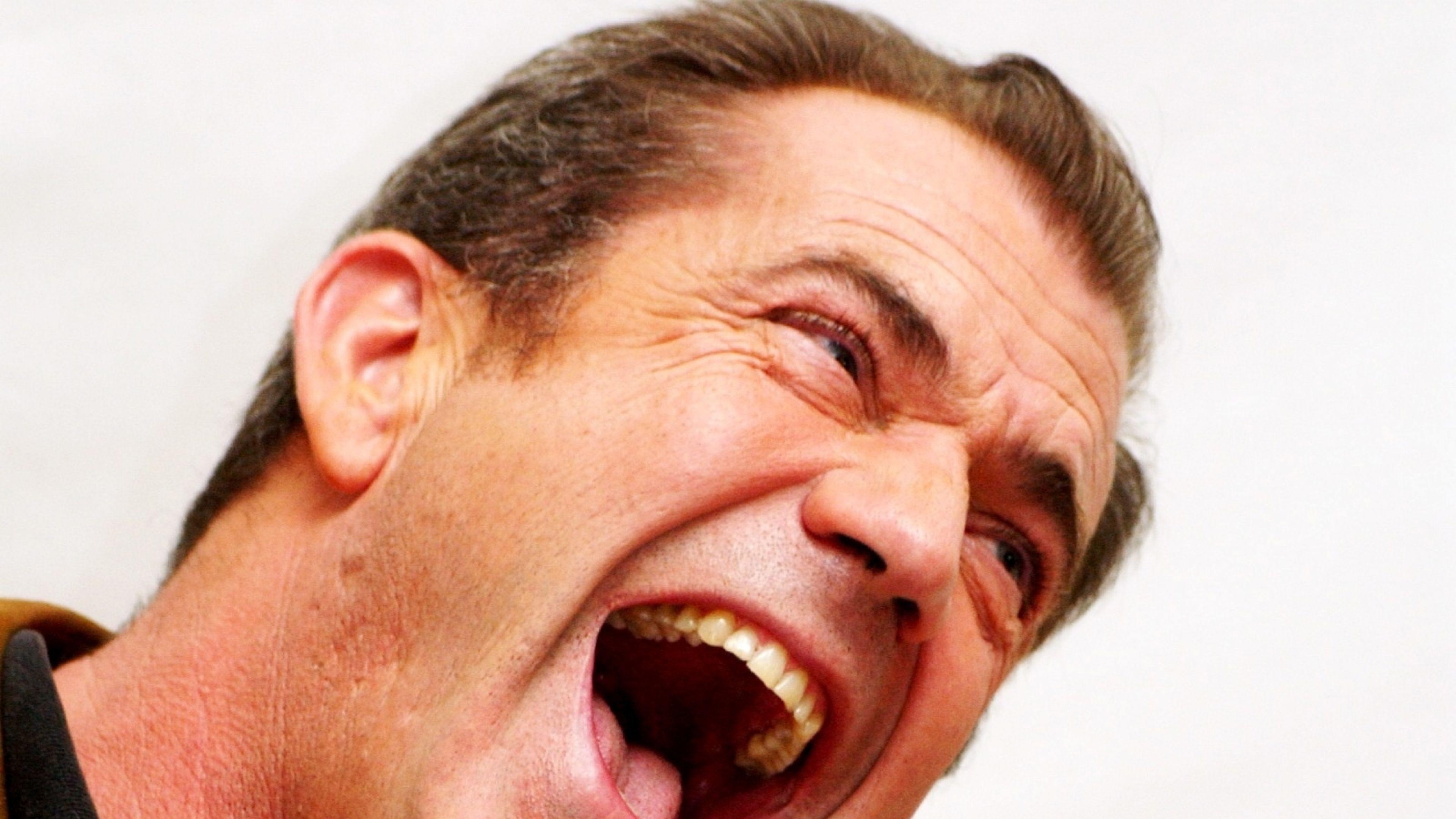 3840x2160 Download Wallpaper  Mel gibson, Laugh, Mouth, Teeth 4K, Desktop