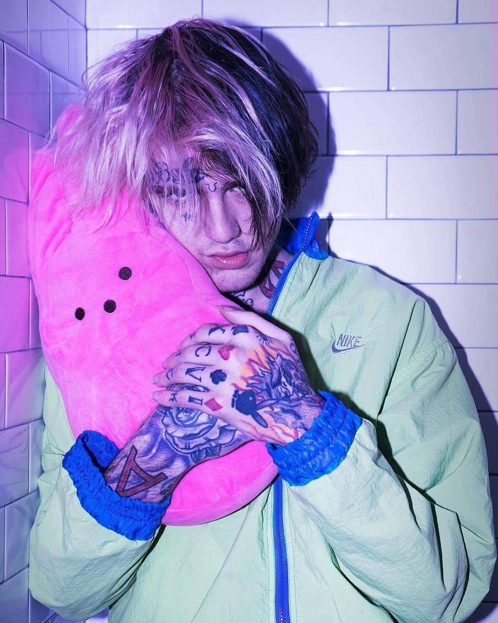 1030x1280 lil peep pink wallpaper, Phone