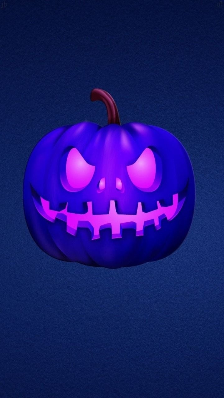 720x1280 Color Blue Wallpaper iPhone 12. Pumpkin wallpaper, Halloween wallpaper iphone, Blue wallpaper iphone, Phone