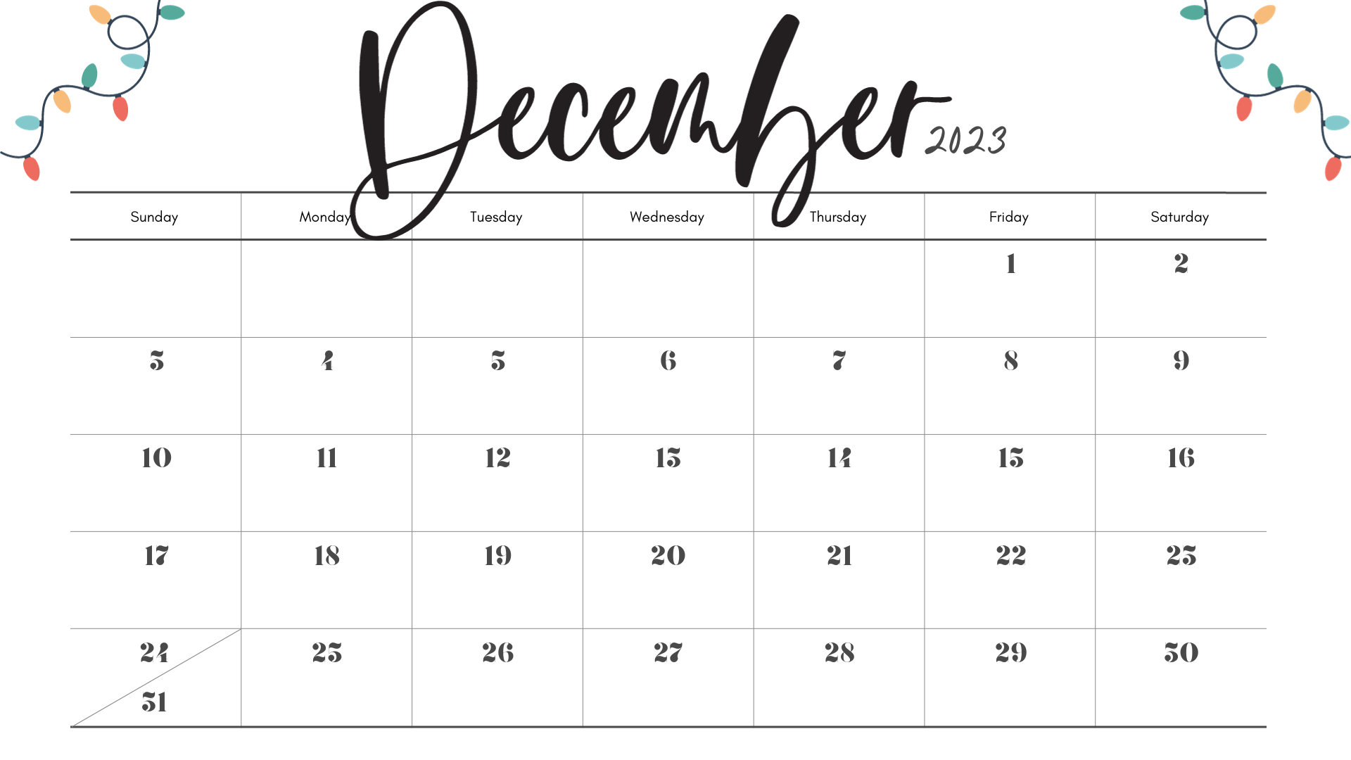 1920x1080 FREE PRINTABLE DECEMBER 2023 CALENDAR TEMPLATES, Desktop