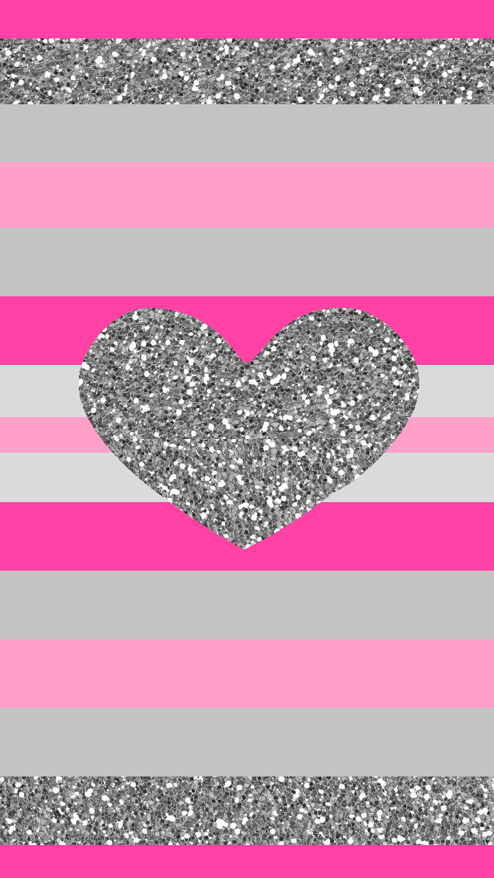 720x1280 PinkSilver0.png 720×280 pixels. Glitter wallpaper, Heart wallpaper, Wallpaper iphone cute, Phone