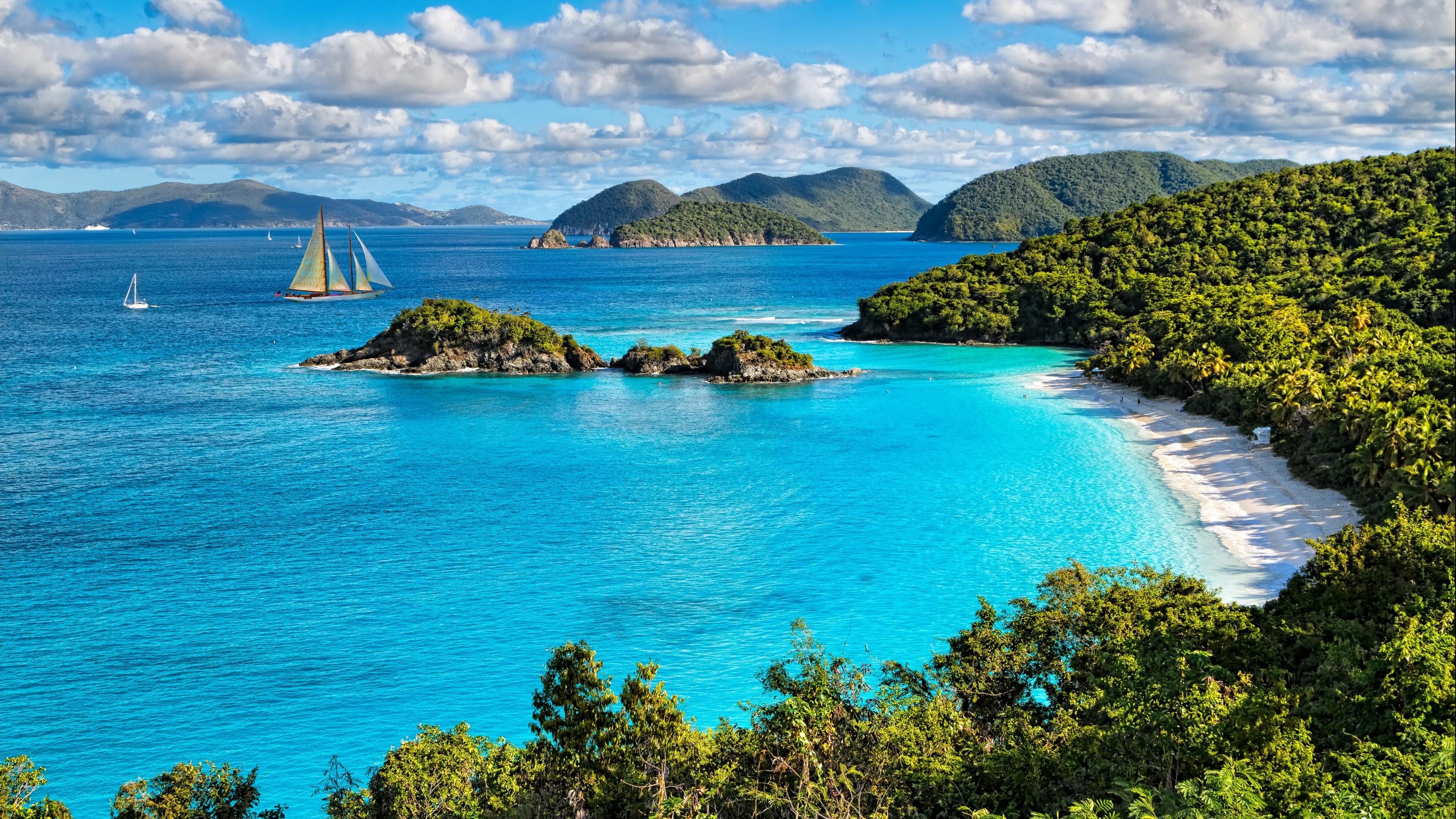 3840x2160 Trunk Bay Islands National Park Wallpaper. Wallpaper, Desktop