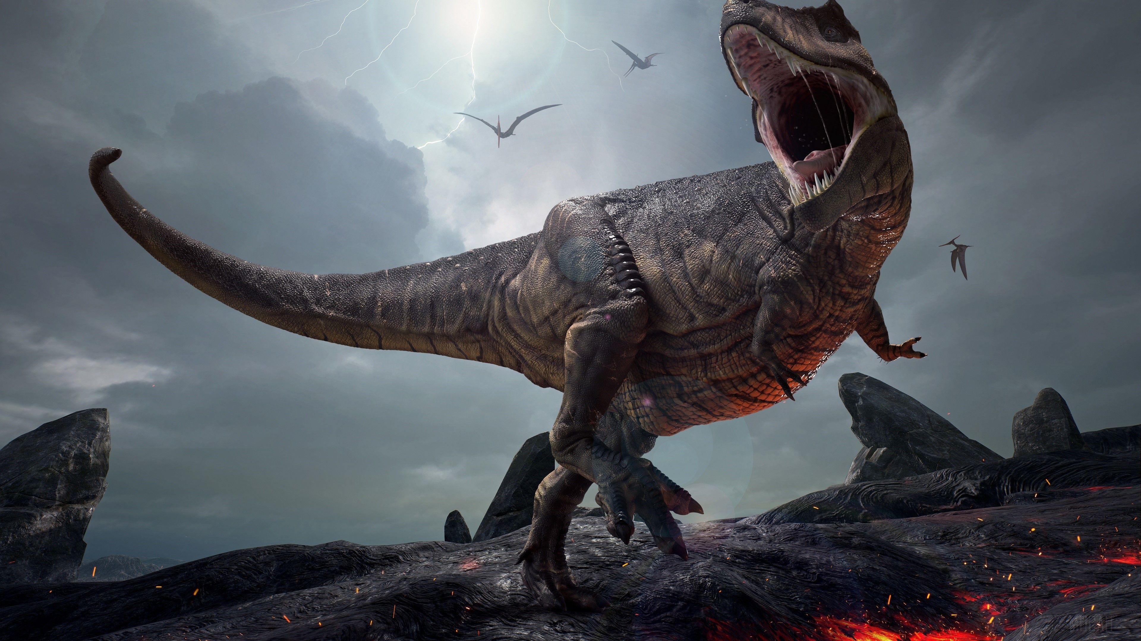 3840x2160 Dinosaur HD wallpaper, Background, Desktop