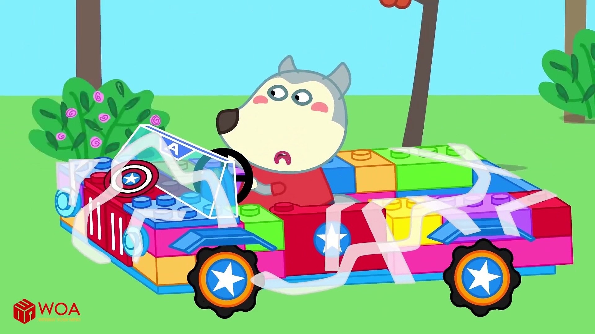 1920x1080 Wolfoo Makes a Giant Fruit Toy Car. Wolfoo Family Kids Cartoon, Desktop