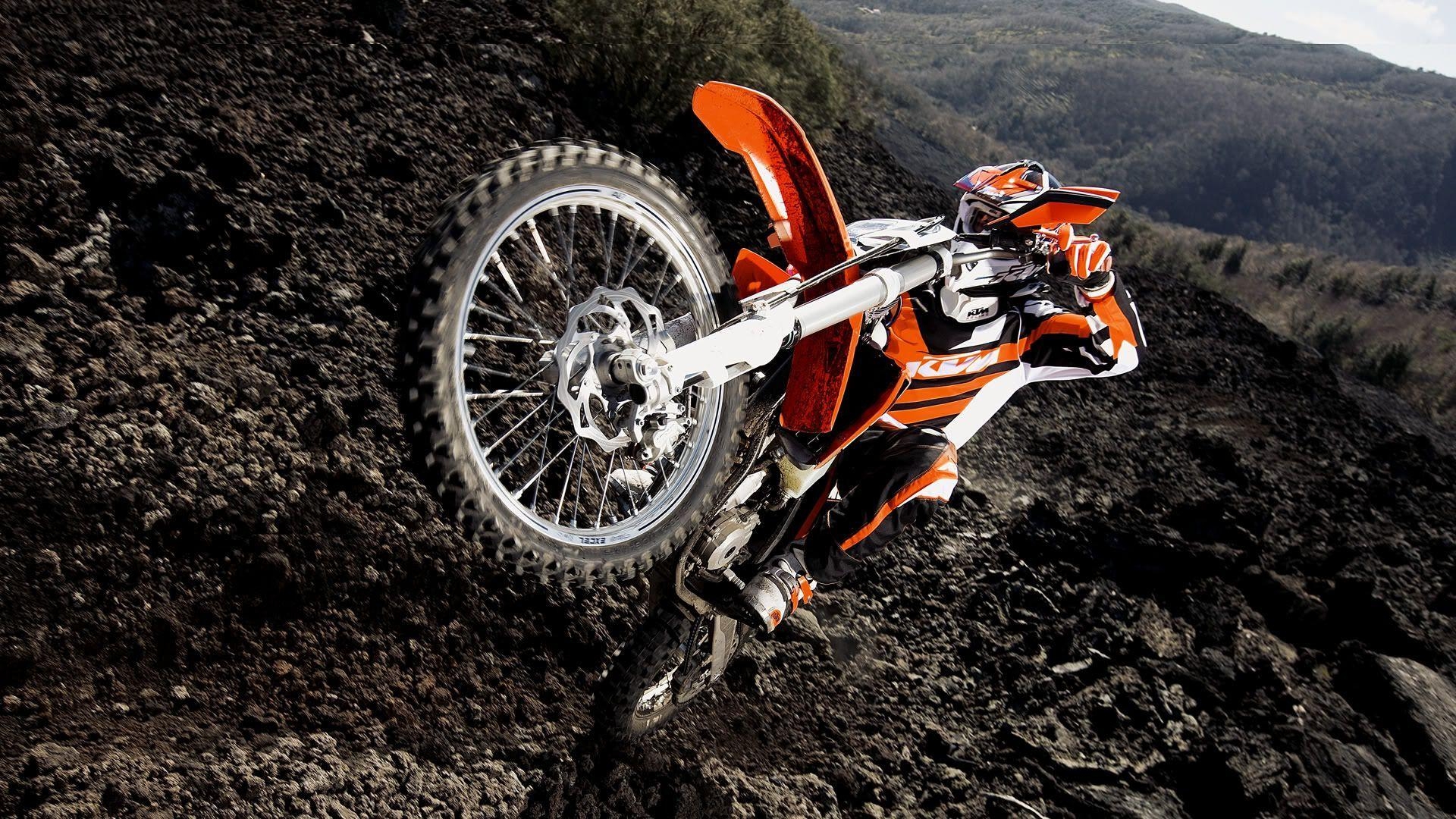 1920x1080 KTM 500 EXC Jump Style HD Wallpaper. motocross. Motorcycle, Ktm, Desktop