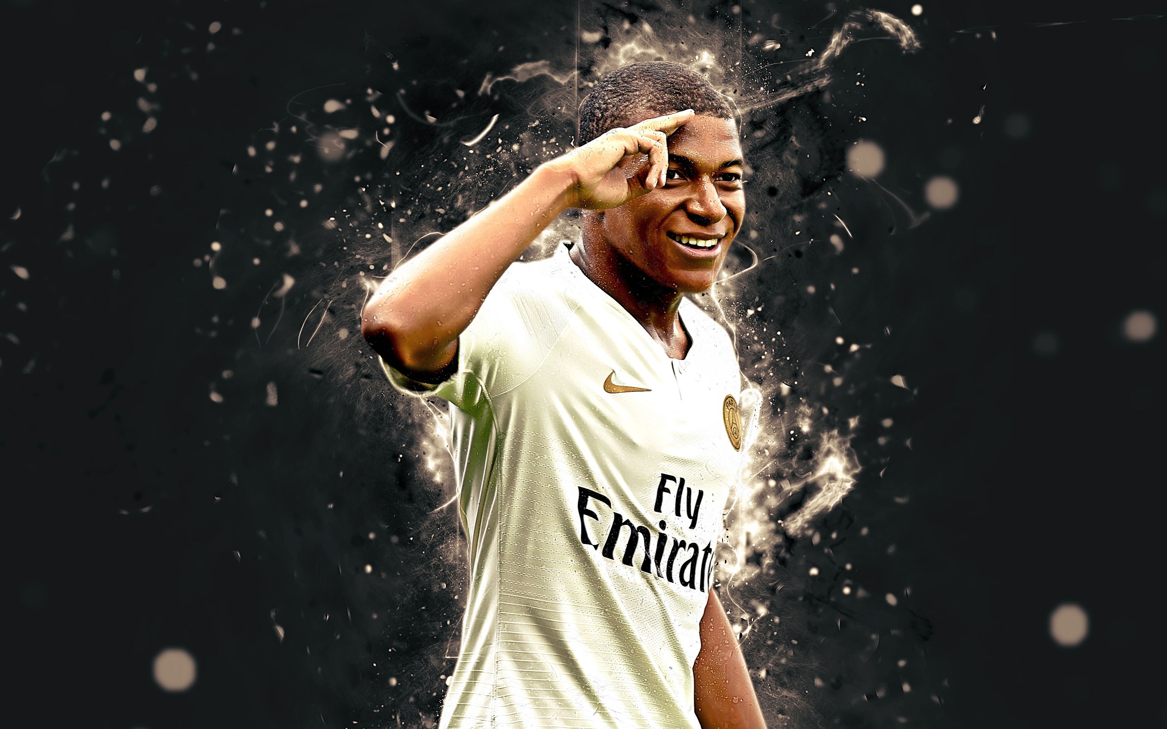 3840x2400 Paris Saint Germain F.C., Kylian Mbappé, Soccer Wallpaper, Desktop