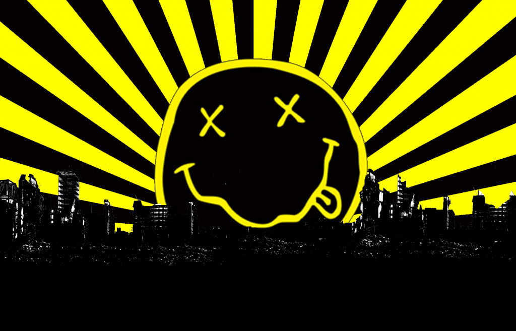 1030x660 Nirvana Wallpaper Smiley, Desktop