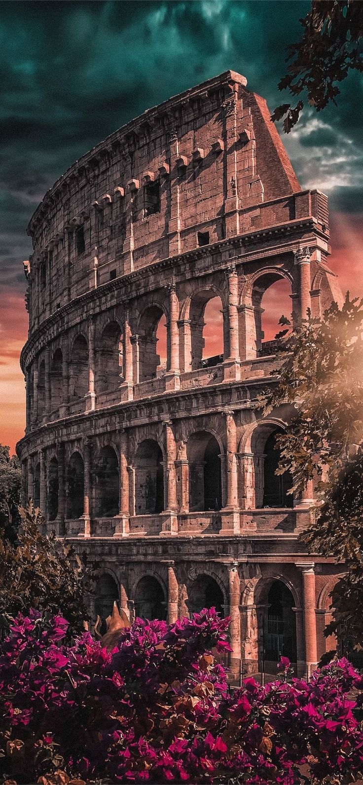 740x1600 Colosseum of Rome #ColosseumofRome mostbeautifulplacestovisit #italy #iPhoneXWallpaper. Beautiful wallpaper, Rome, Colosseum, Phone