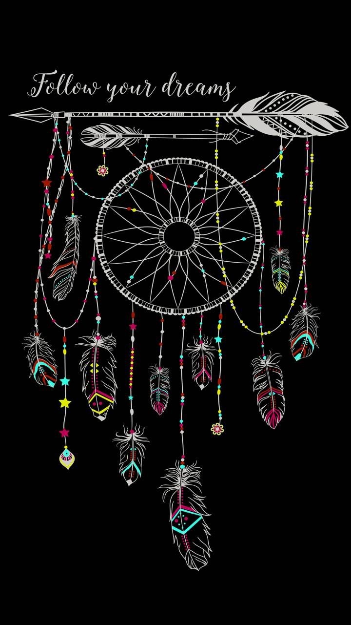 720x1280 Download Follow Your Dreams Wallpaper by Sixty_Days now. Browse millions of popula. Dream catcher art, Dreamcatcher wallpaper, Dream catcher, Phone