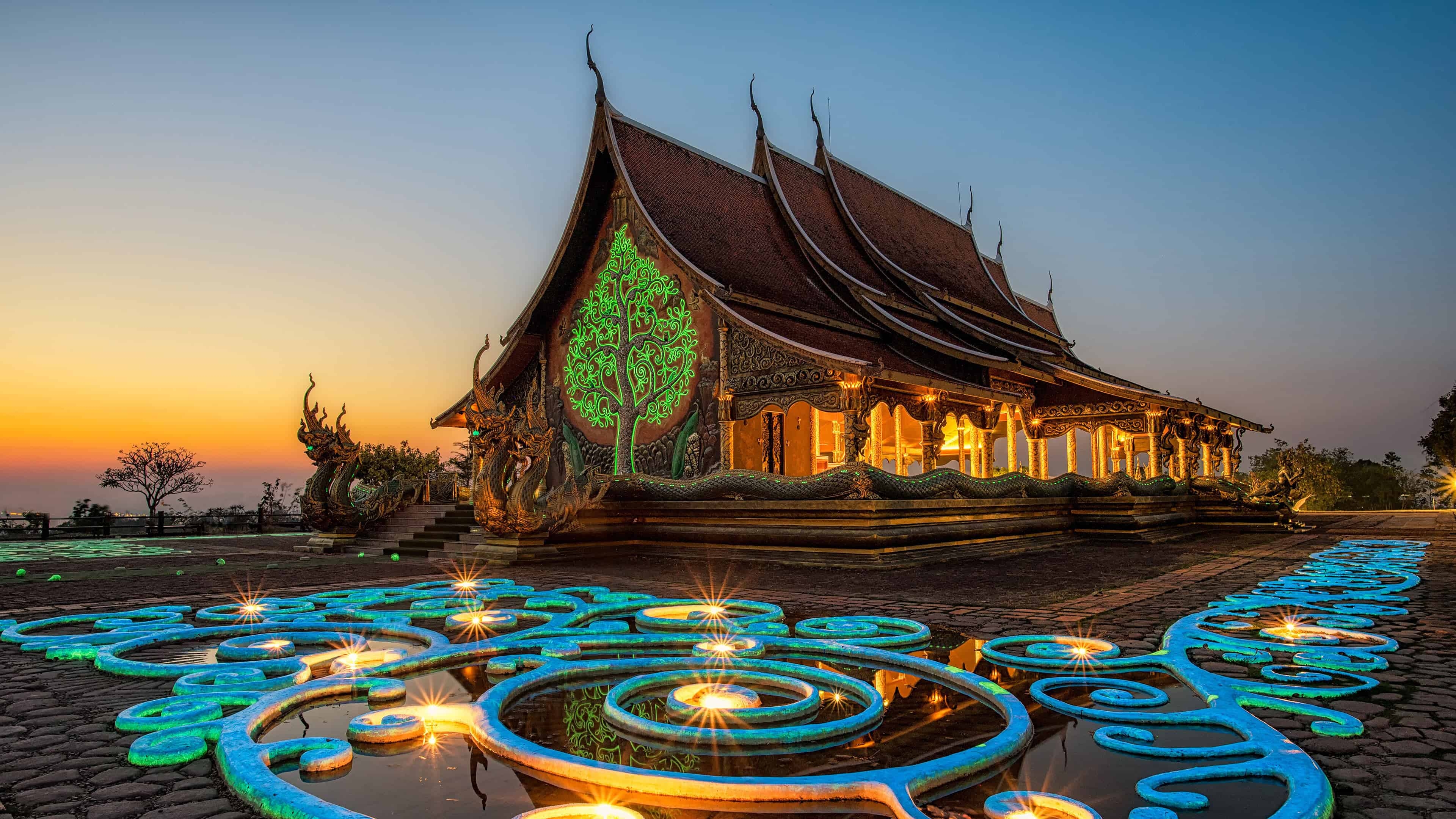 3840x2160 Buddhist Temple in Thailand, Desktop