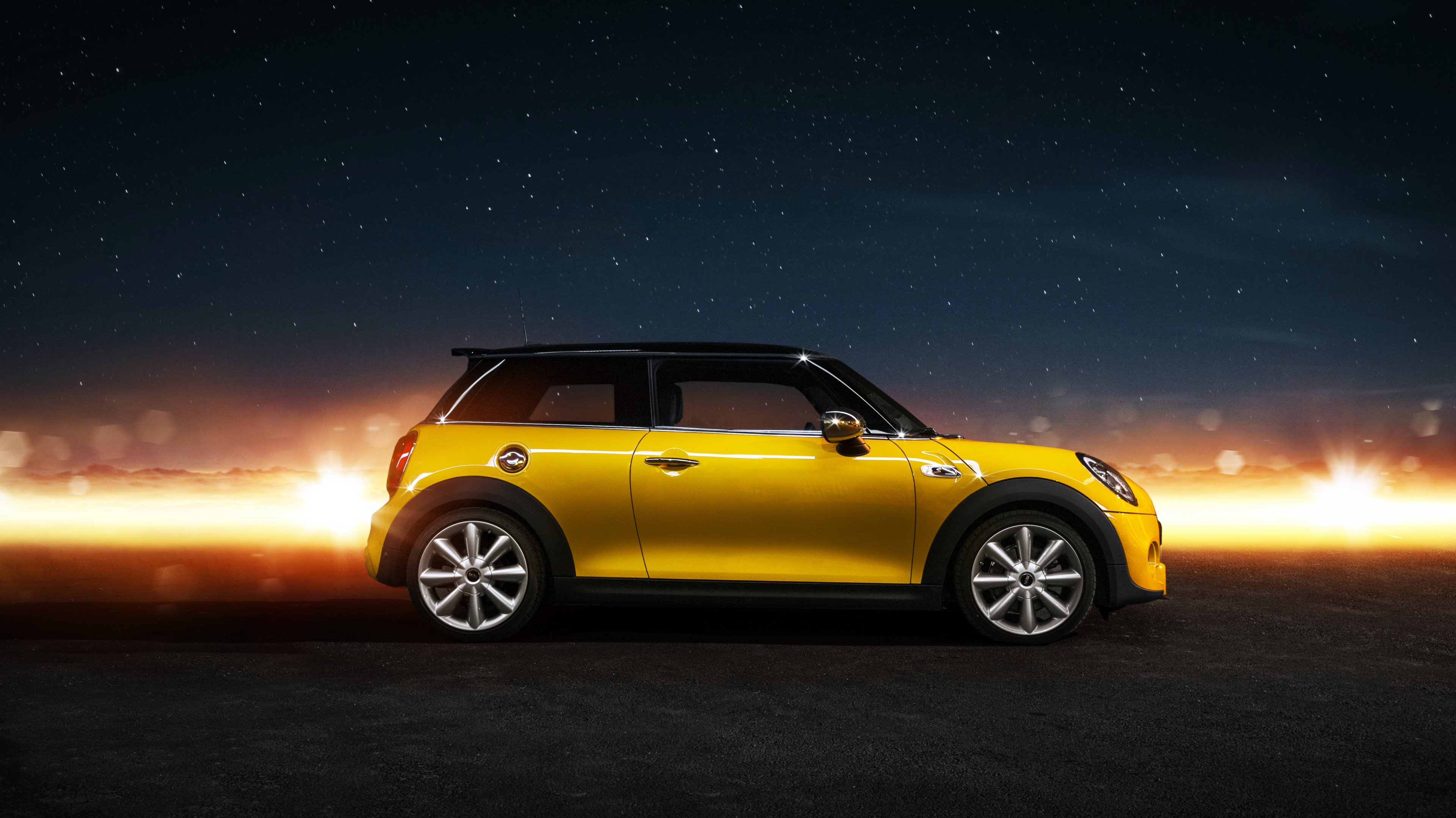 3840x2160 Yellow Mini Cooper S 4K wallpaper, Desktop