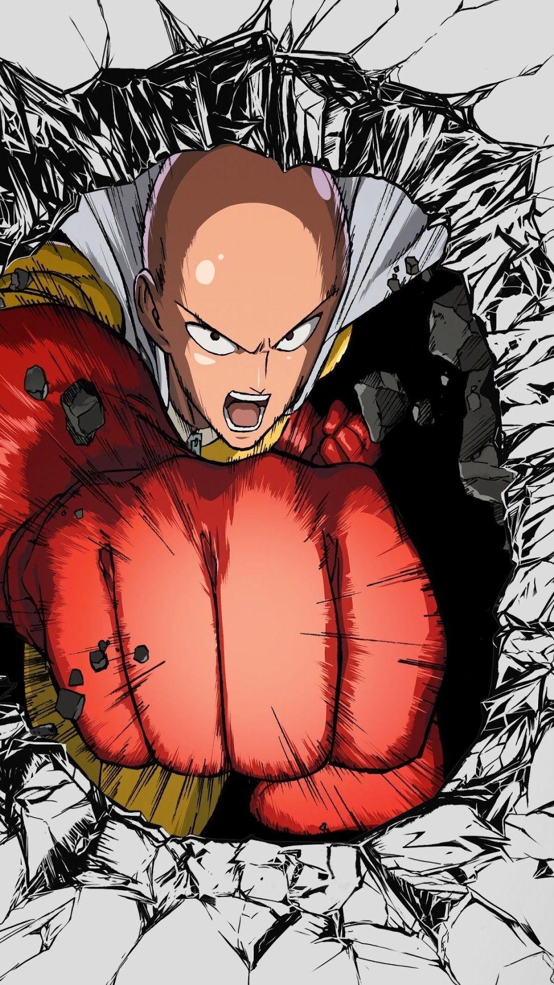 1080x1920 Saitama One Punch Man 4K Wallpaper, Phone