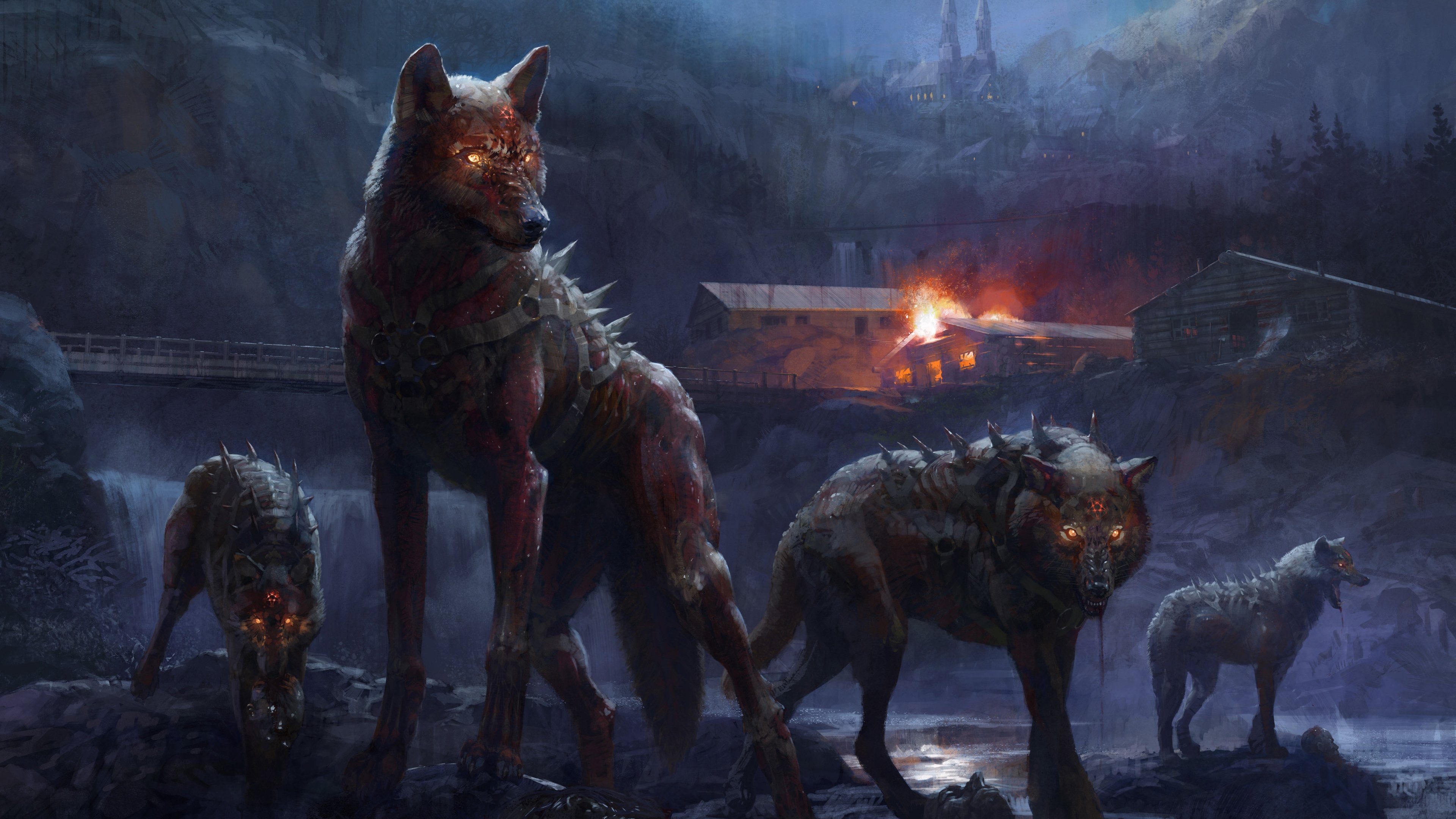 3840x2160 Wallpaper 4k Deadly Wolfs 4k 4k Wallpaper, Artist, Desktop