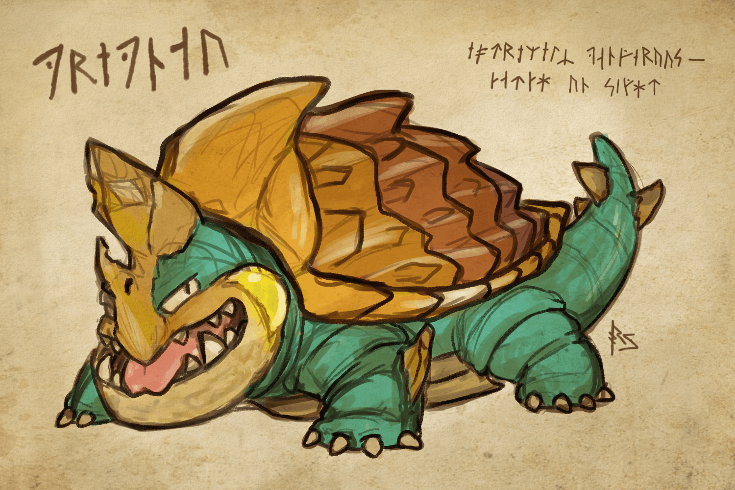 1500x1000 OC The Fangorious Drednaw (HTTYD Pokémon Crossover), Desktop