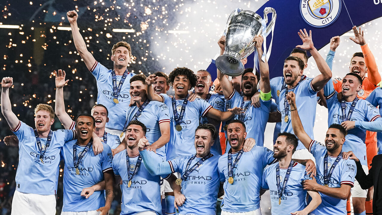 1280x720 Manchester City win 1st Champions League title to complete historic treble, Desktop