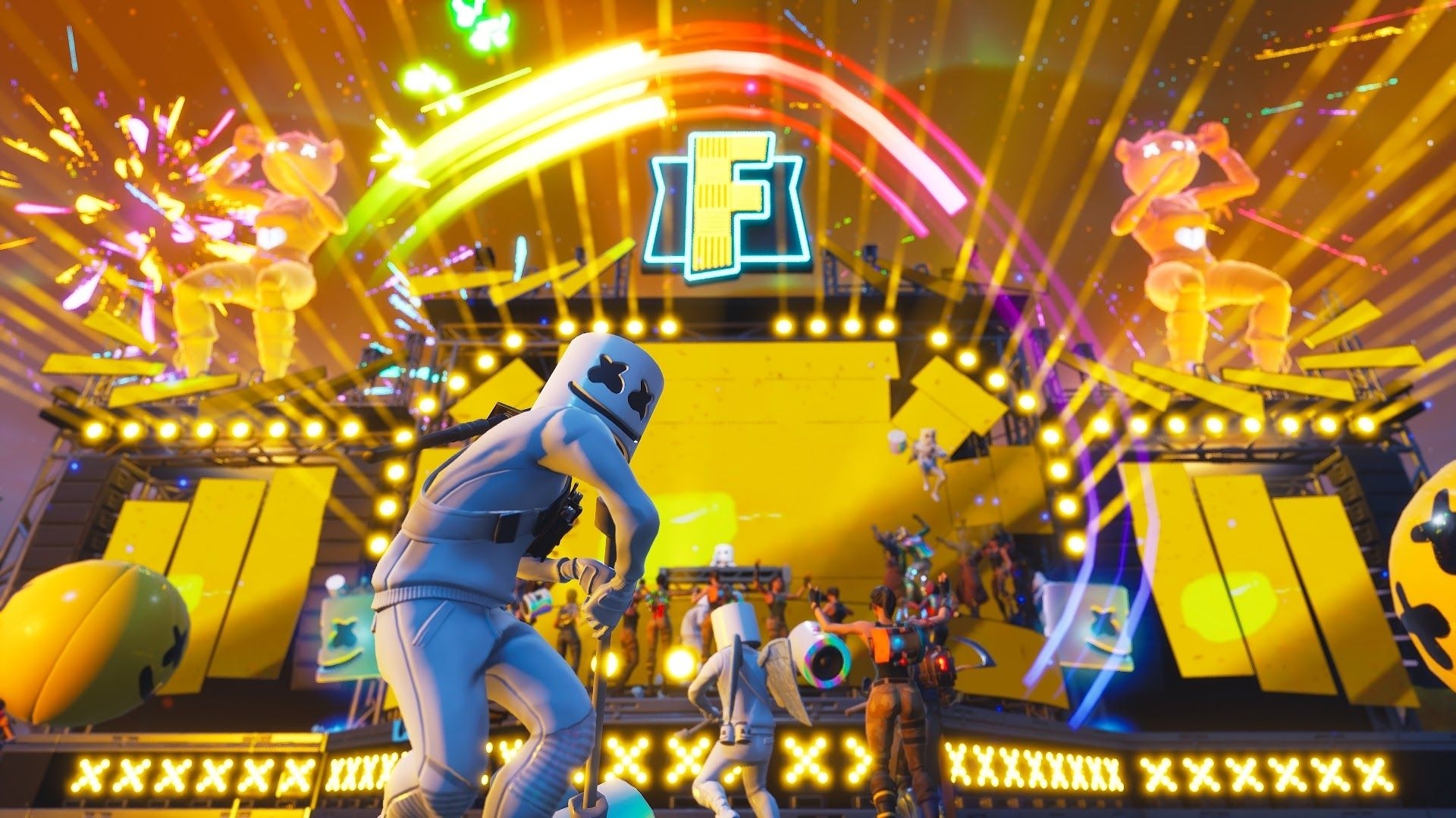 1920x1080 Marshmello, Fortnite Battle Royale, 4k, Fortnite, Desktop