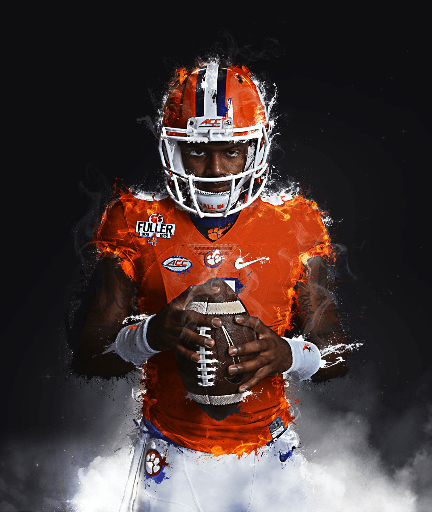 1400x1660 Deshaun Watson. Clemson Fan Art. Football, Phone