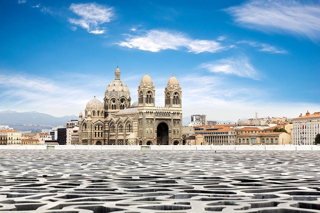 1280x860 Photos Marseille France Cathedral de la Major Rivers Temples Cities, Desktop