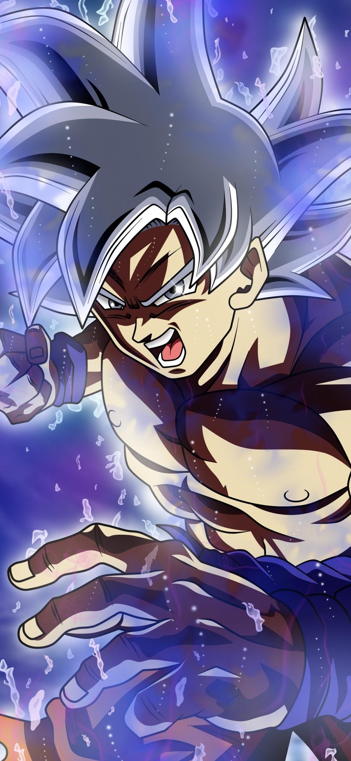 1130x2440 Download  wallpaper ultra instinct, shirtless, anime boy, Phone