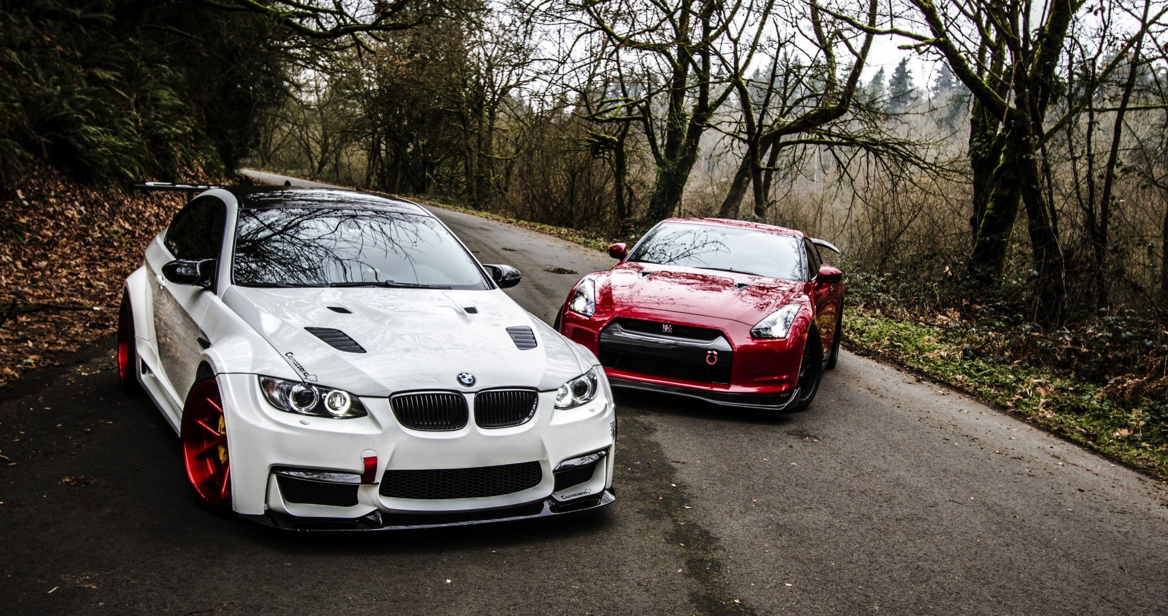 4100x2160 bmw e92 m3 nissan gtr r35 4k ultra HD wallpaper. Desktop, Desktop