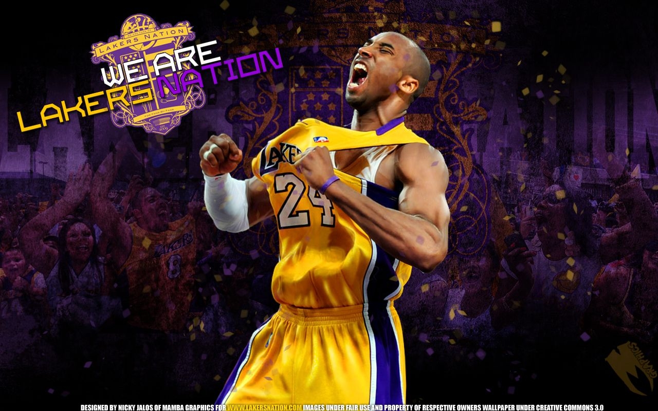 1280x800 Free download Kobe Bryant We Are Lakers Nation Wallpaper by NickMamba on [] for your Desktop, Mobile & Tablet. Explore Laker Wallpaper. Dodgers Wallpaper, Lakers Wallpaper for iPhone, Lakers Wallpaper Kobe, Desktop