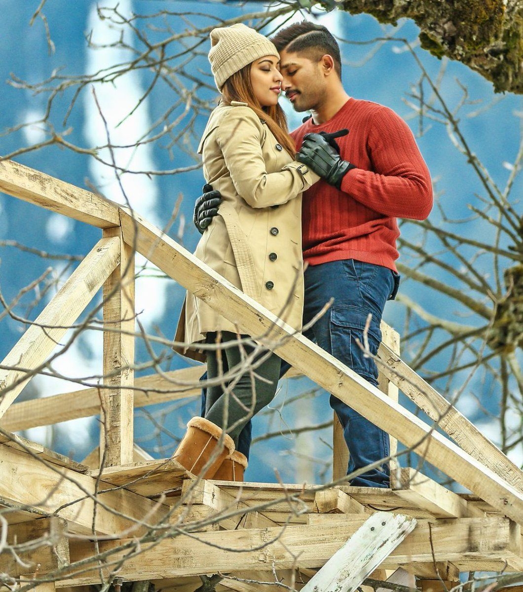 1060x1200 Allu Arjun, Anu Emmanuel's Romantic Pose From Beautiful Love Song!. Movie pic, Anu emmanuel, Movie photo, Phone