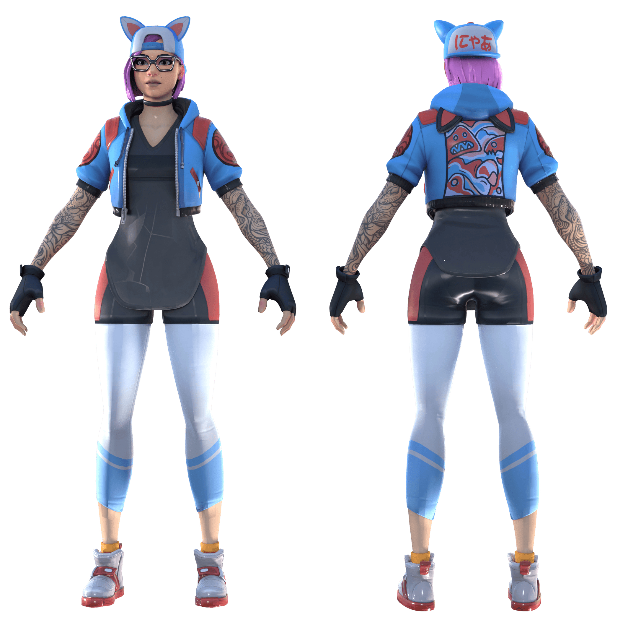 2130x2150 Fortnite Lynx Catgirl Model Download, Phone