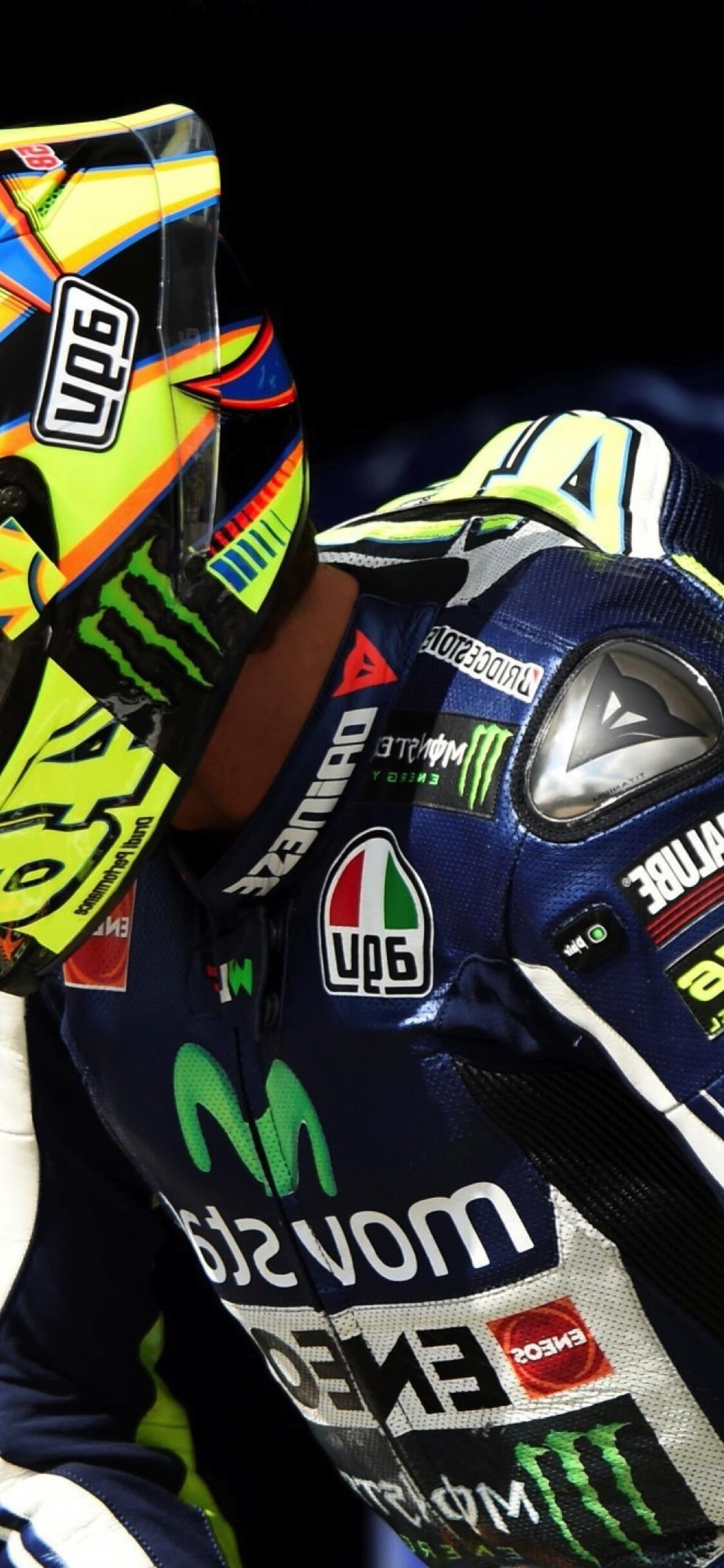 1130x2440 Valentino Rossi Helmet 2016, Phone