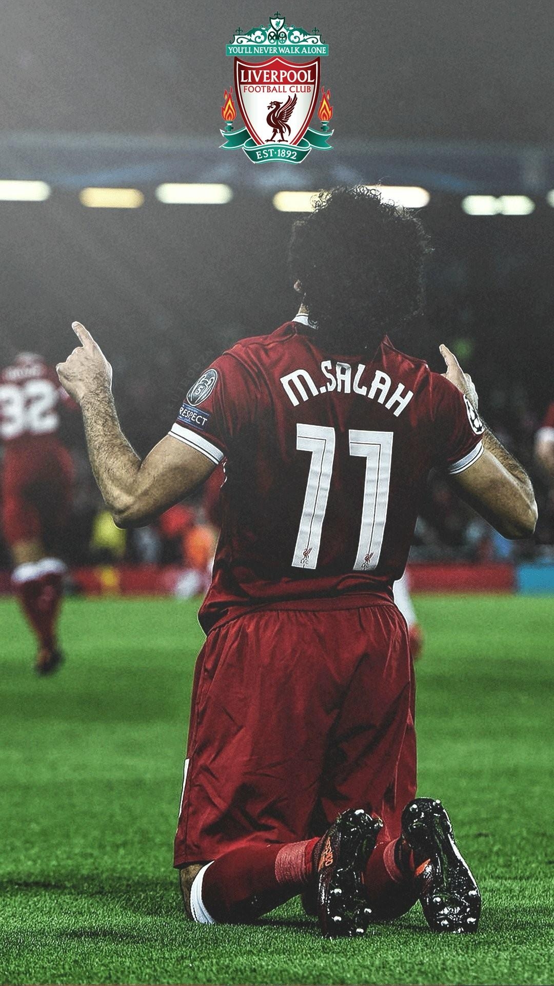 1080x1920 iPhone X Wallpaper Liverpool Mohamed Salah 3D iPhone, Phone