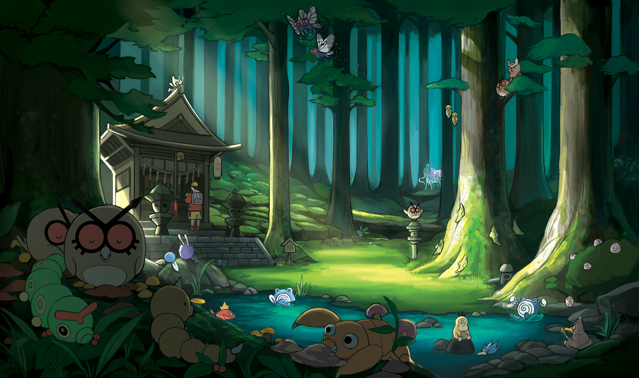 1280x760 dunesand: “ my full piece for the i had a blast with so many talented artists! ilex forest. Cool pokemon wallpaper, Pokemon image, Pokemon rpg, Desktop