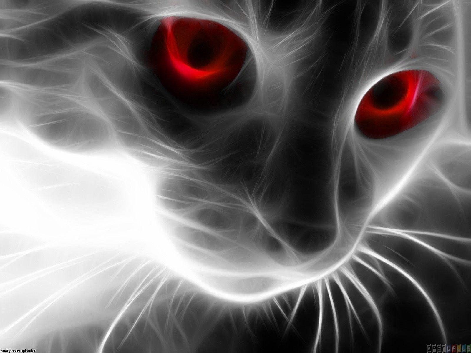 1600x1200 Black Cat Red Eyes Wallpaper X, Desktop