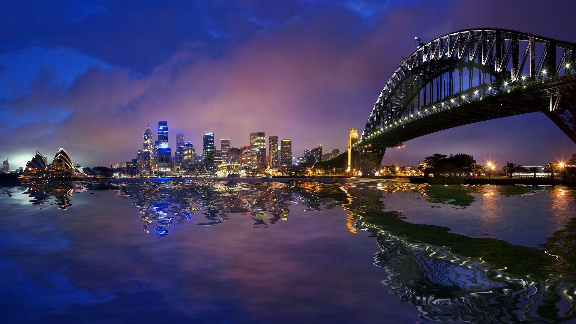 1920x1080 Sydney Harbour Bridge Cityscape Wallpaper. Travel HD Wallpaper, Desktop