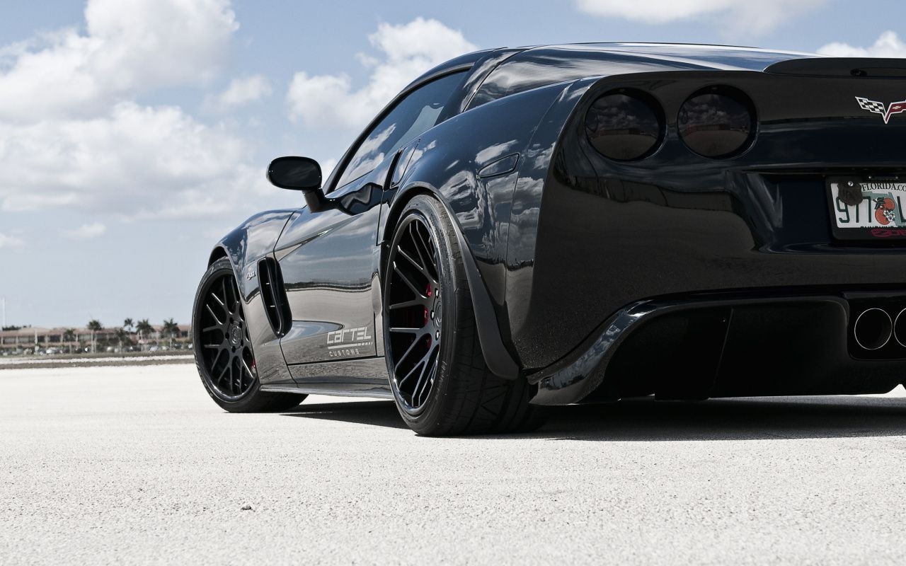 1280x800 Corvette Stingray, Black, Car, Chevrolet Corvette C Z06 Wallpaper & Background Download, Desktop