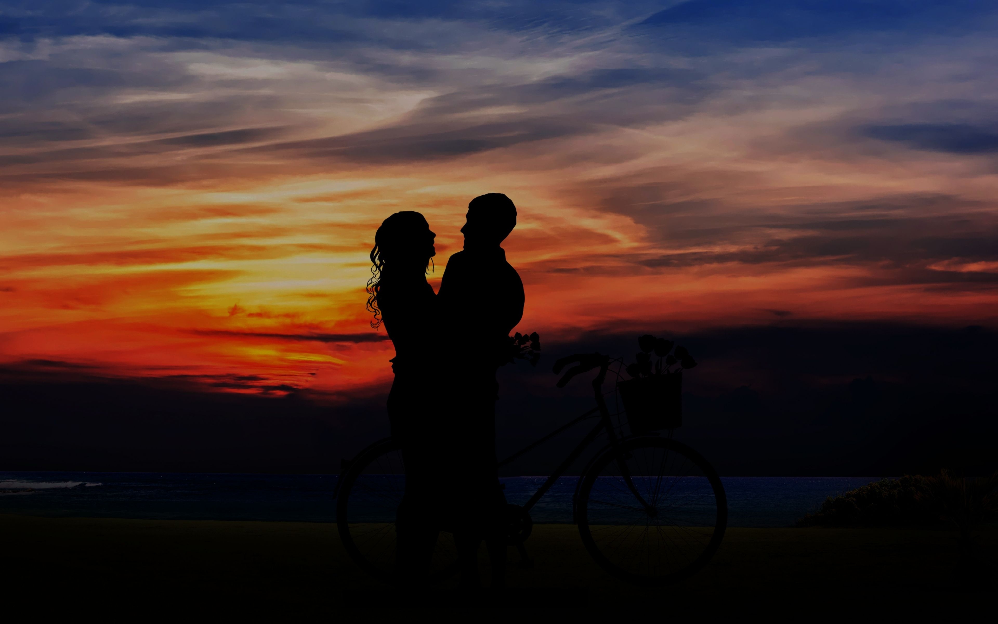 3840x2400 Download  wallpaper couple, love, sunset, outdoor, 4k, ultra HD 16: widescreen,  HD image, background, 3251, Desktop