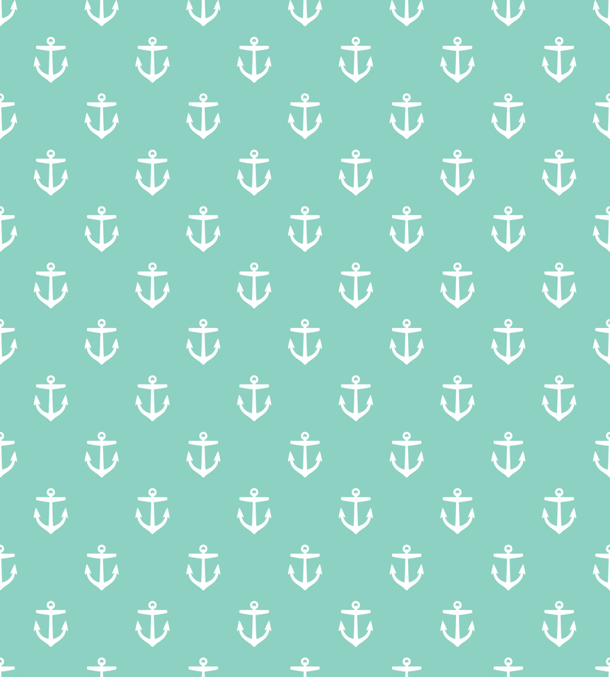 880x980 Aqua Anchors wallpaper, Phone