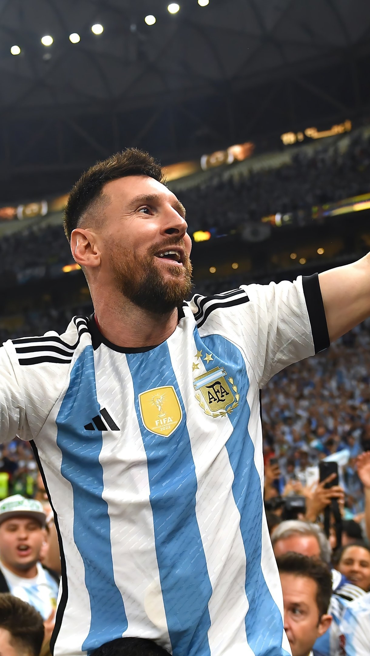 1220x2160 Lionel Messi FIFA World Cup Wallpaper 4k Ultra HD, Phone